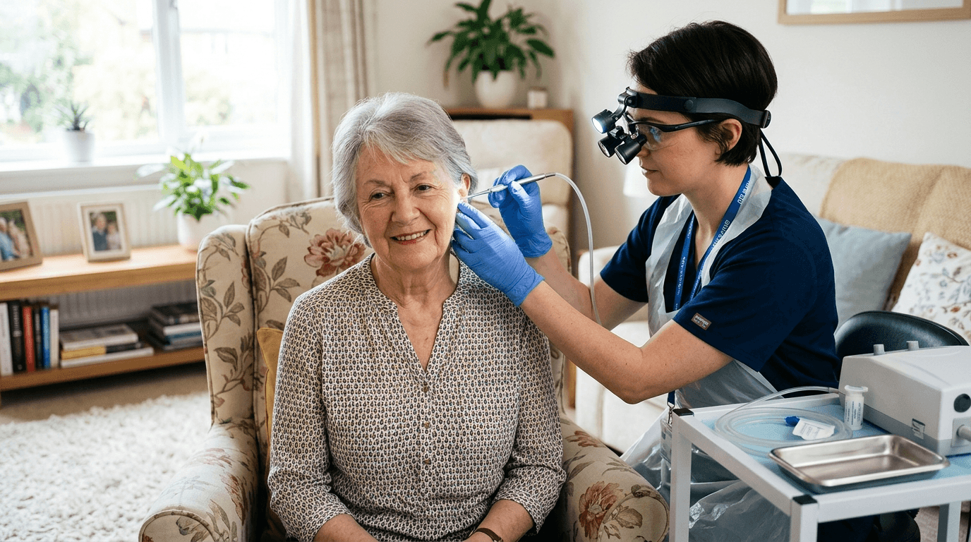 Mobile microsuction ear wax removal at home in County Durham